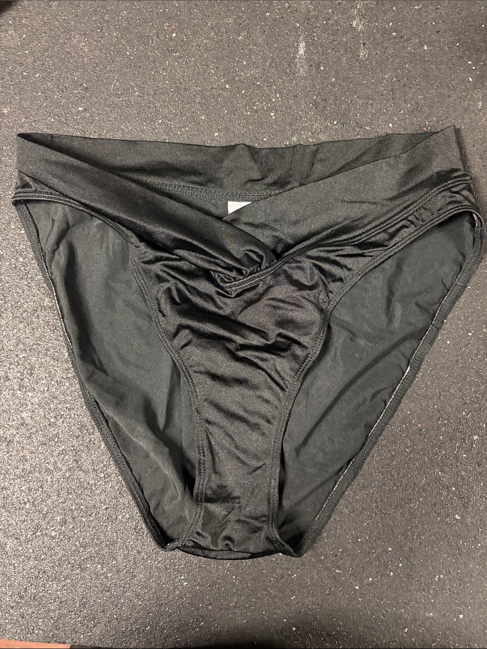 Sunsets 90s Black Women's V-Waist Bikini Bottom
